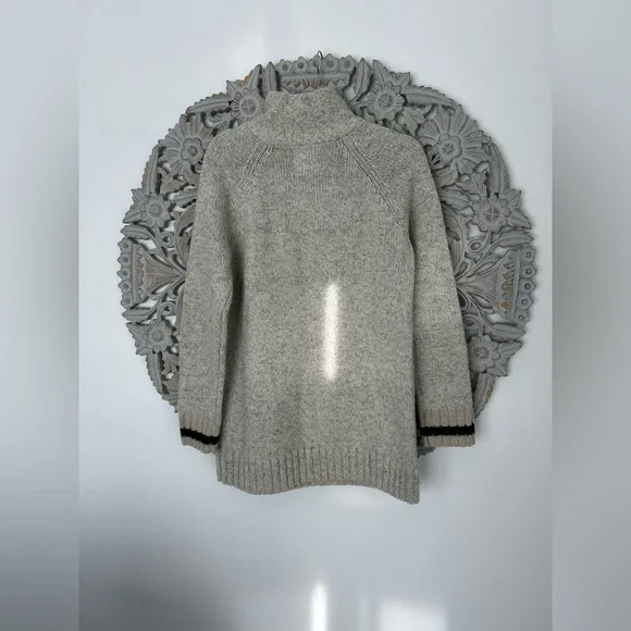 Roots Beige/Grey Knit Cowl Neck Pullover Sweater – Size XL, Cozy & Stylish - Picture 7 of 13